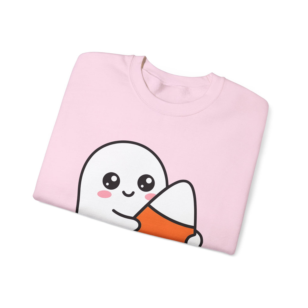 Ghost Sweet Corn Halloween Treats Gift Lovable Sweetcorn Spooky Fan Cute Sweets Clean Happy Sweatshirt