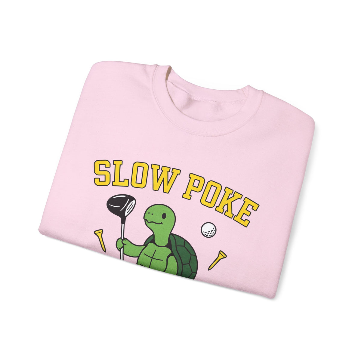 Turtle Golf Sweatshirt Golf Animal Gift Women Cartoon Sweatshirt Golfer Sweatshirt Golfer Fan Toon Sweatshirt Wildlife Graphic Retro Golf Ball Sweatshirt