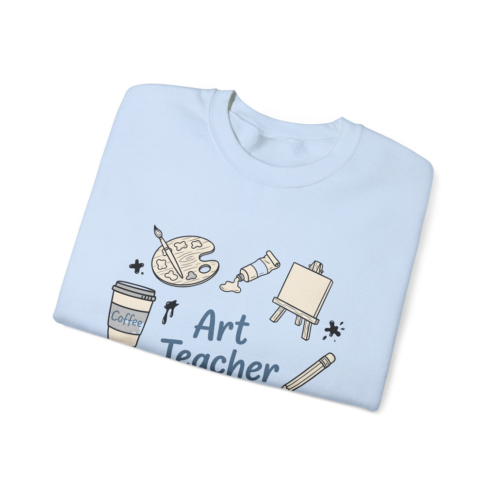 Painting Supplies Sweatshirt Teacher Study Gift Women Line Art Sweatshirt Art Materials Sweatshirt Educator Enthusiast Illustration Design Graphic Studying