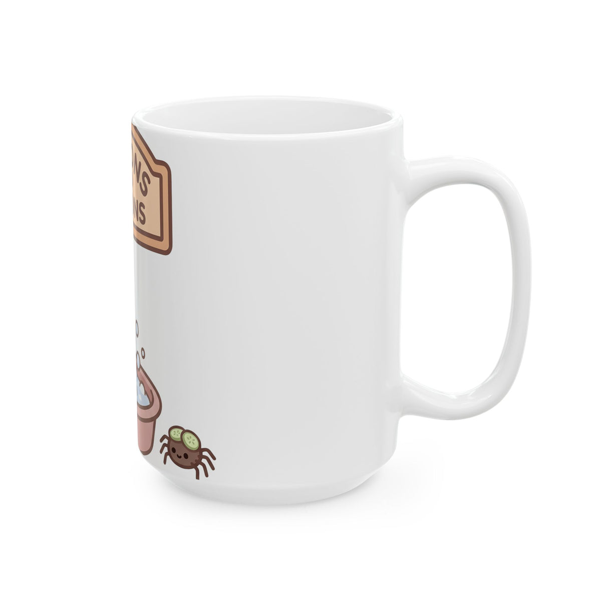 Spirit Spa Halloween Wellness Gift Cute Spiritual Center Horror Fan Spirituality Simple Bug Mug