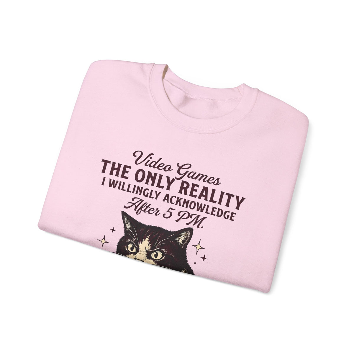 Cat Gamer Sweatshirt Cat Consoles Gift Women Cartoon Sweatshirt Gamer Sweatshirt Cat Fan Feline Sweatshirt Console Graphic Doodle Joystick Sweatshirt