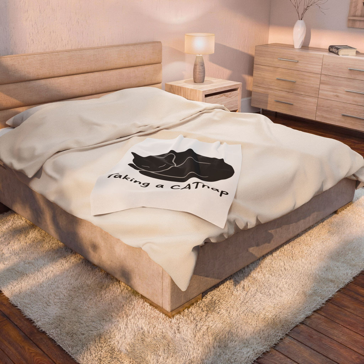 Dozing Feline Blanket Cat Creature Gift Women Geometric Blanket Cat Blanket Kitty Fan Abstract Blanket Beast Graphic Minimalist Claw Blanket