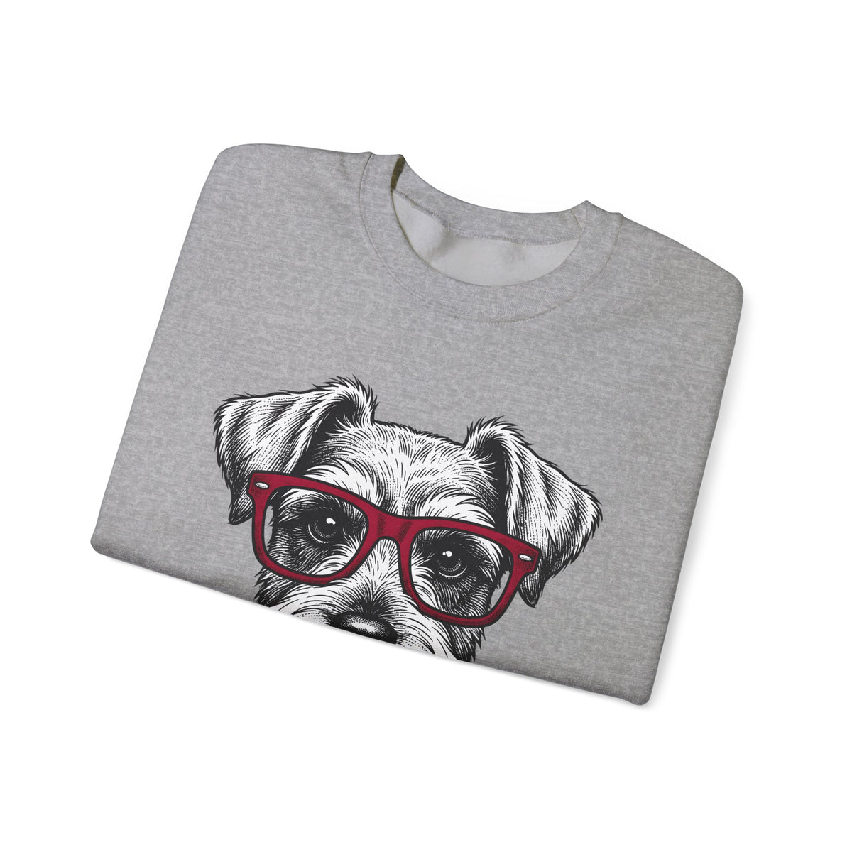 Schnauzer Pet Sweatshirt Dog Critters Gift Women Line Art Sweatshirt Dog Sweatshirt Dog Fan Dog Graphic Dog Graphic Cartoon Spectacles Sweatshirt