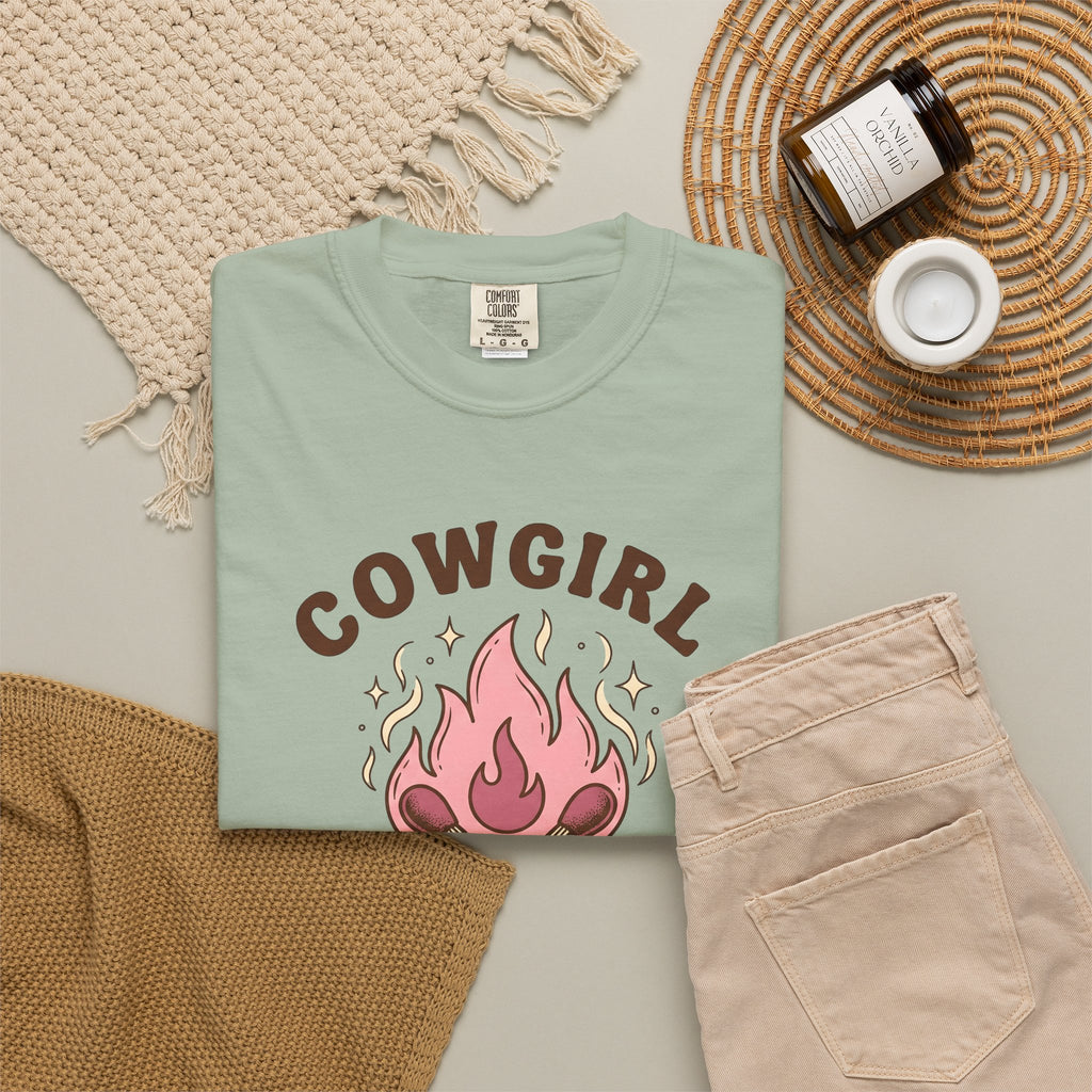 Lit Matches T-Shirt Cowgirl Cowboy Gear Gift Women Tribal T-Shirt Matches T-Shirt Rodeo Fan Primitive T-Shirt Western Graphic Classic Glitter