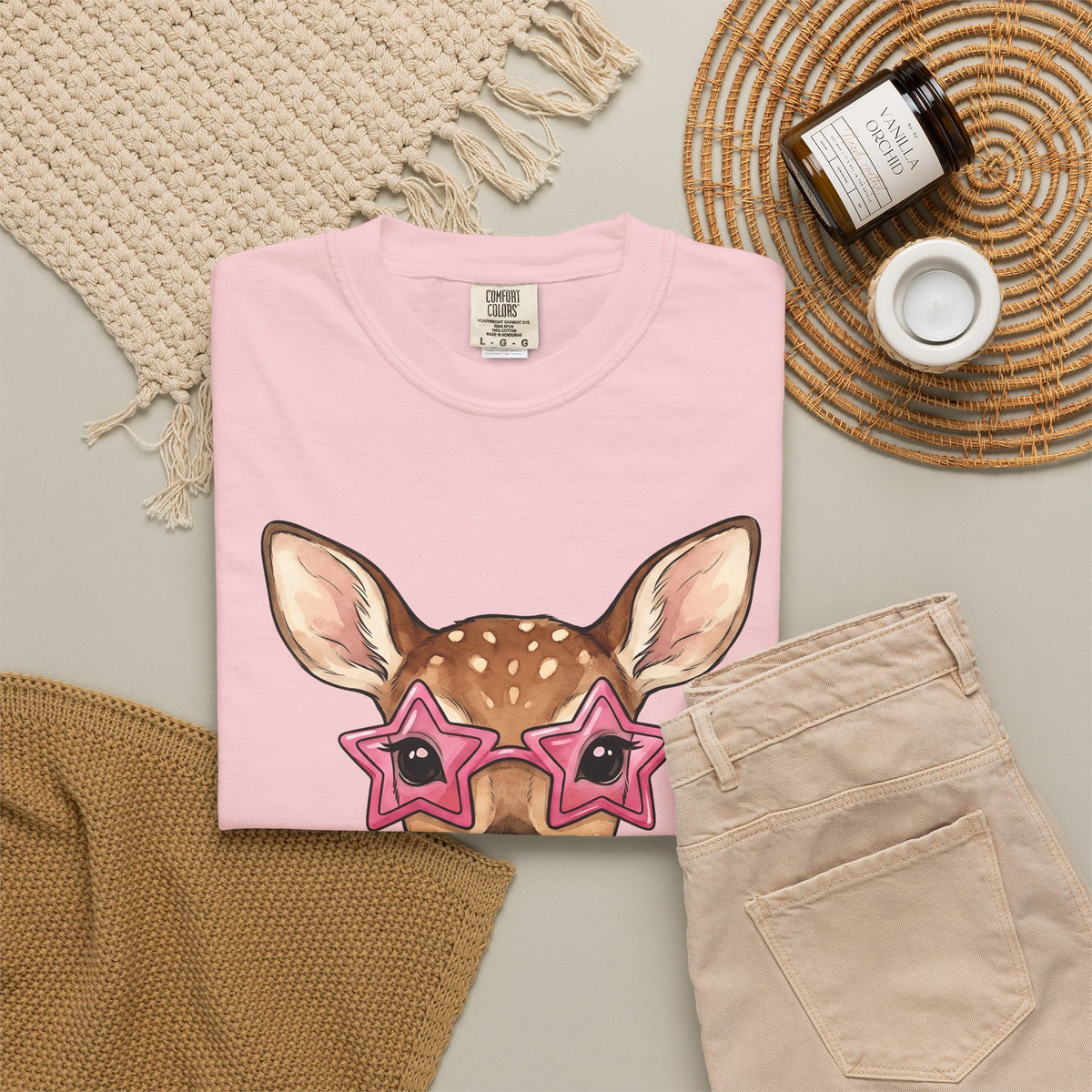 Buck T-Shirt Moms Creature Gift Women Ink T-Shirt Deer T-Shirt Mother Fan Tattoo T-Shirt Beast Graphic Fantasy Petals T-Shirt