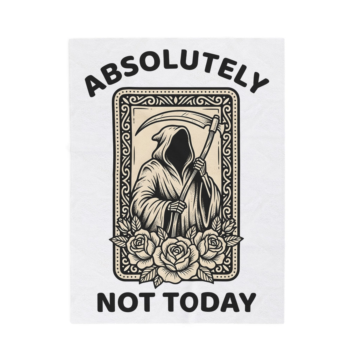 Death Skull Blanket Gothic Joke Gift Women Retro Blanket Skull Blanket Goth Fan Vintage Blanket Pun Graphic Dark Flowers Blanket