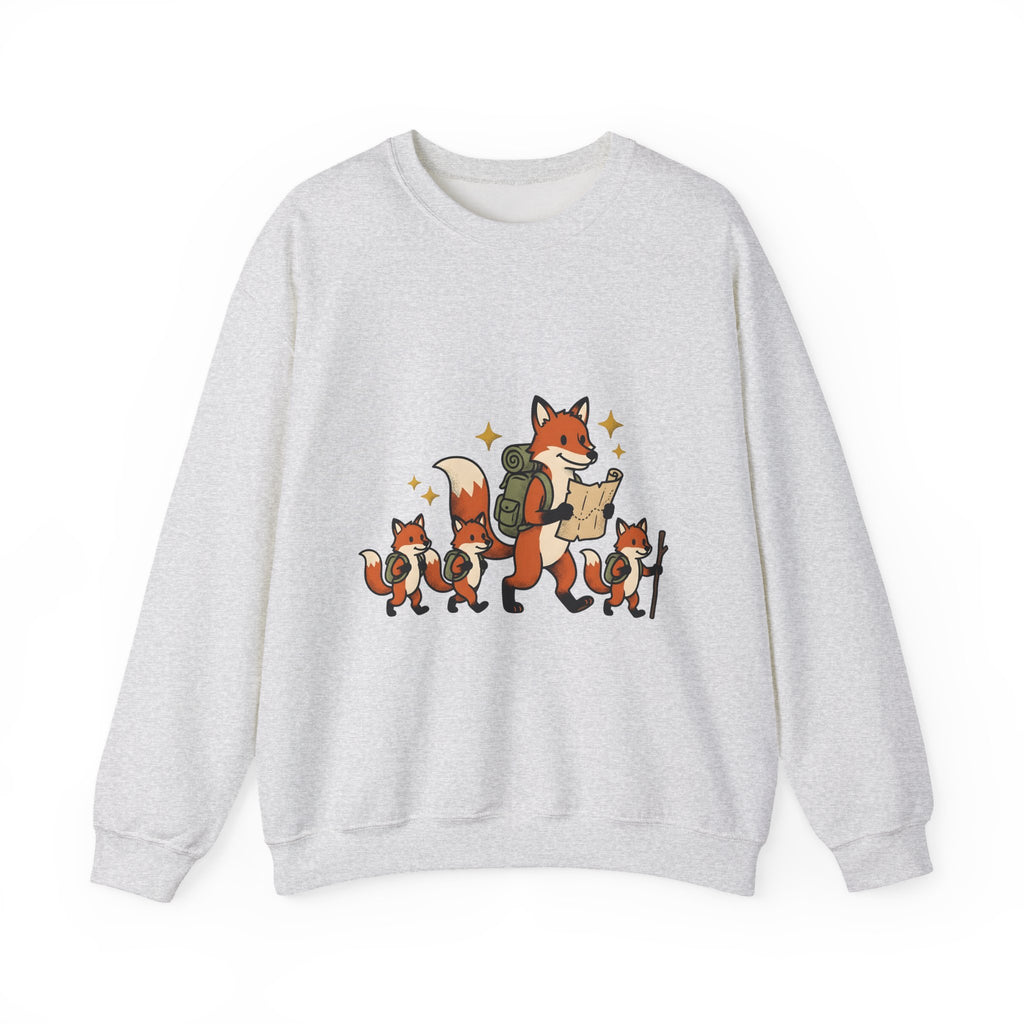 Fox Group Sweatshirt Moms Camping Gift Women Sweet Sweatshirt Foxes Sweatshirt Motherhood Fan Cute Sweatshirt Outdoor Graphic Classic Daypack Sweatshirt