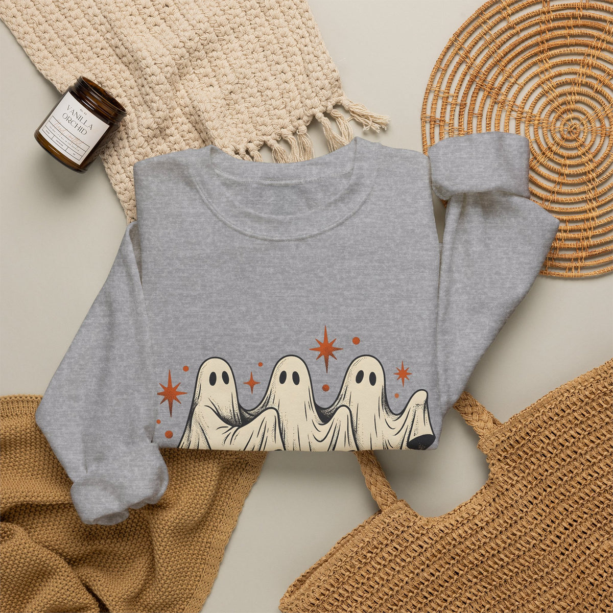 Apparition Skate Sweatshirt Halloween Rollerblade Gift Women Hand Drawn Sweatshirt Skateboard Sweatshirt Spooky Fan Hand Drawn Sweatshirt Inline Skate Graphic