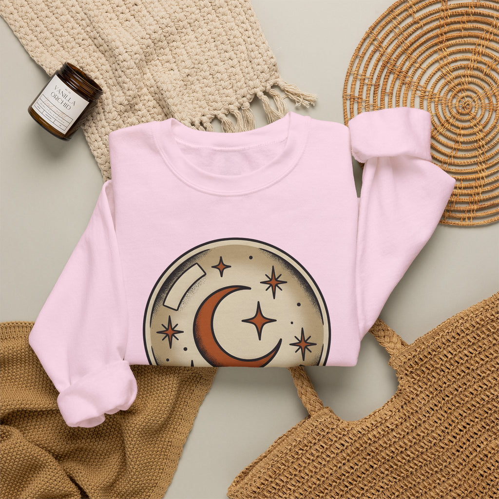 Clairvoyance Sphere Sweatshirt Halloween Magic Gift Women Classic Sweatshirt Crystal Ball Sweatshirt Horror Fan Vintage Sweatshirt Magical Graphic Line Art