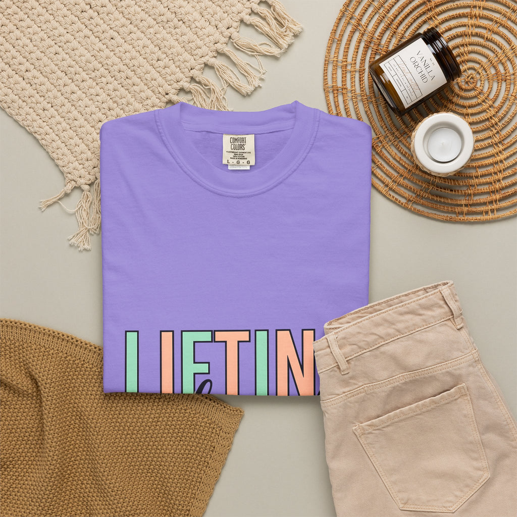 Gym Quote T-Shirt Sports Fitness Gift Women Playful T-Shirt Motivation T-Shirt Athlete Enthusiast Cute T-Shirt Workout Graphic Modern Pastel Colors