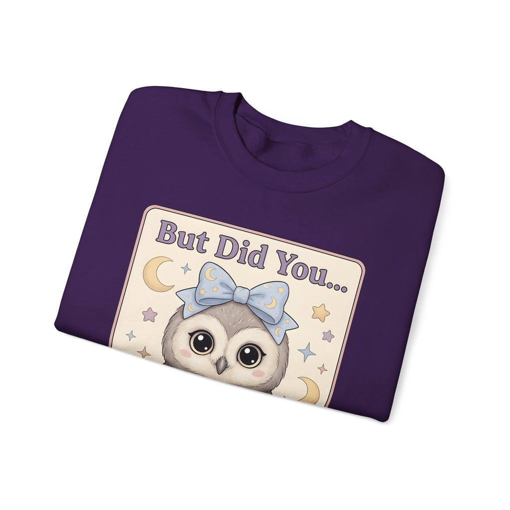 Owl Bow Sweatshirt Teachers School Gift Women Kawaii Sweatshirt Owl Sweatshirt Educator Enthusiast Cute Sweatshirt Classroom Graphic Pastel Laptop Sweatshirt