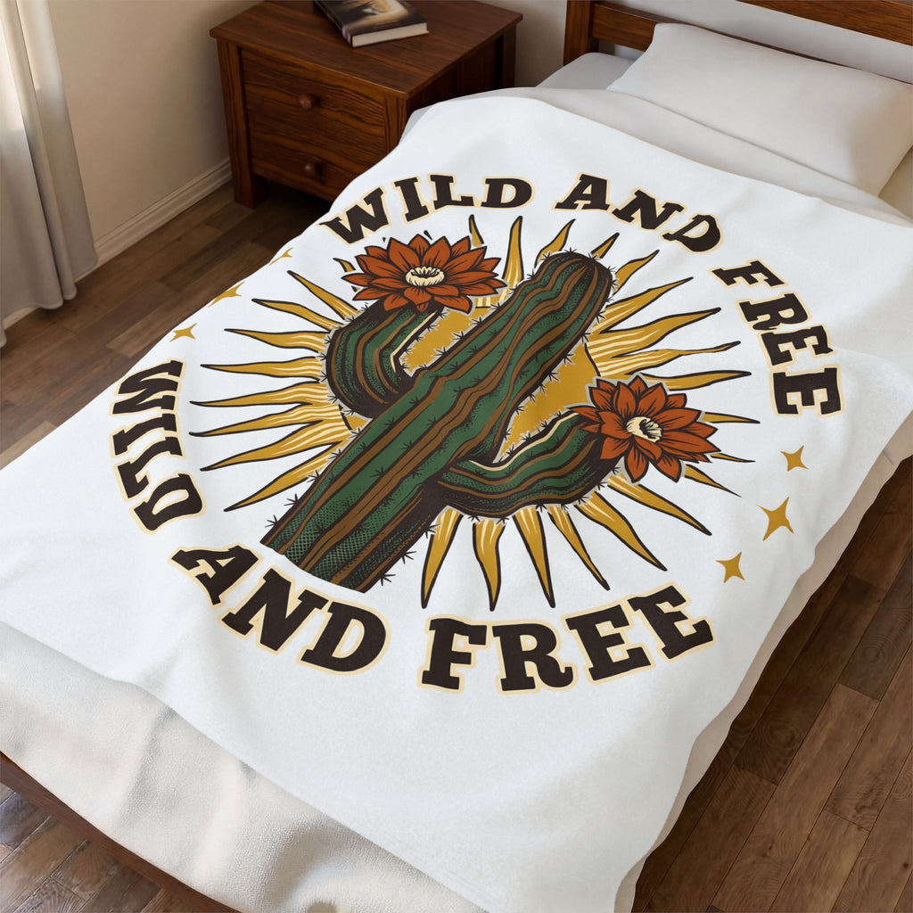 Prickly Pear Blanket Cowgirl Ranch Gift Women Southwestern Blanket Cactus Blanket Rodeo Fan Western Blanket Farm Graphic Sketch Bloom Blanket