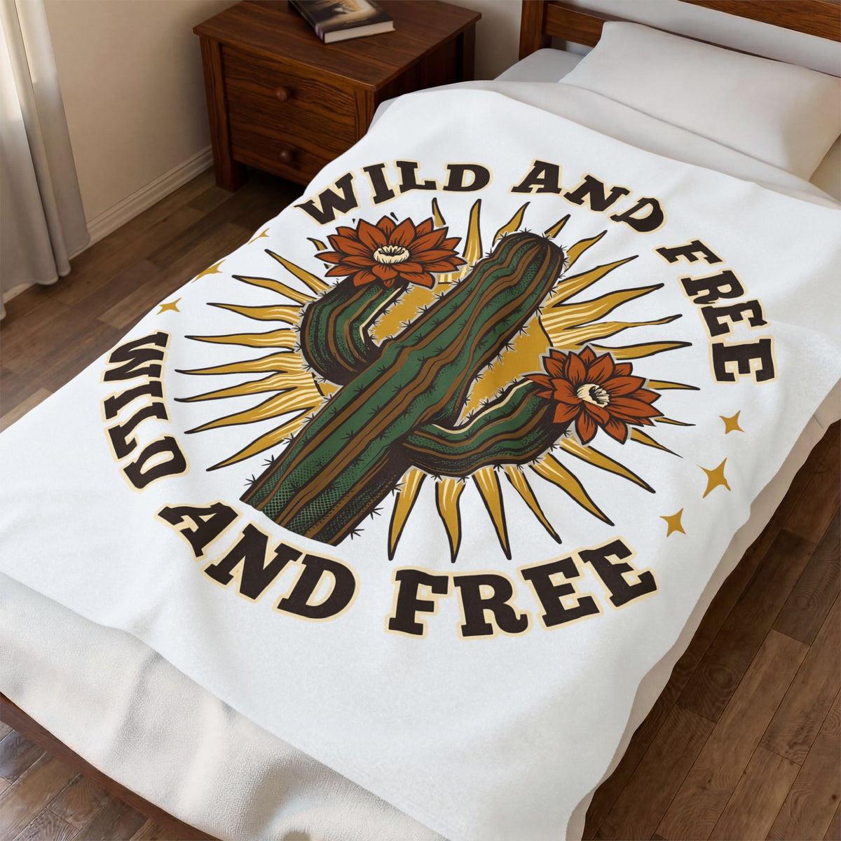 Prickly Pear Blanket Cowgirl Ranch Gift Women Southwestern Blanket Cactus Blanket Rodeo Fan Western Blanket Farm Graphic Sketch Bloom Blanket