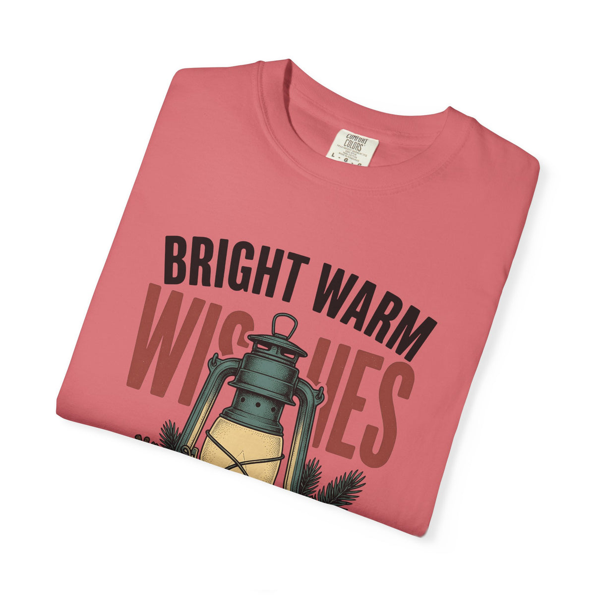 Lantern Pinecones T-Shirt Christmas Seasonal Gift Women Retro T-Shirt Pinecone T-Shirt Xmas Fan Holiday T-Shirt Winter Graphic Sketch Pine Leaves