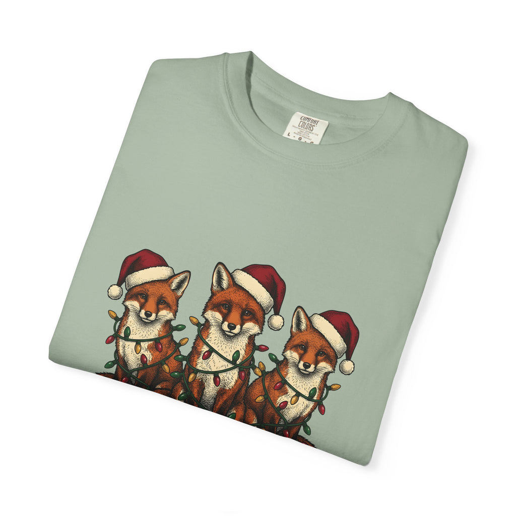 Fox Pack T-Shirt Christmas Critters Gift Women Cartoon T-Shirt Foxes T-Shirt