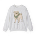 Pug Dog Sweatshirt Dog Pets Gift Women Hand Drawn Sweatshirt Puggle Sweatshirt Dog Fan Mop Dog Graphic Pet Design Illustration Minimalist Bandana Sweatshirt
