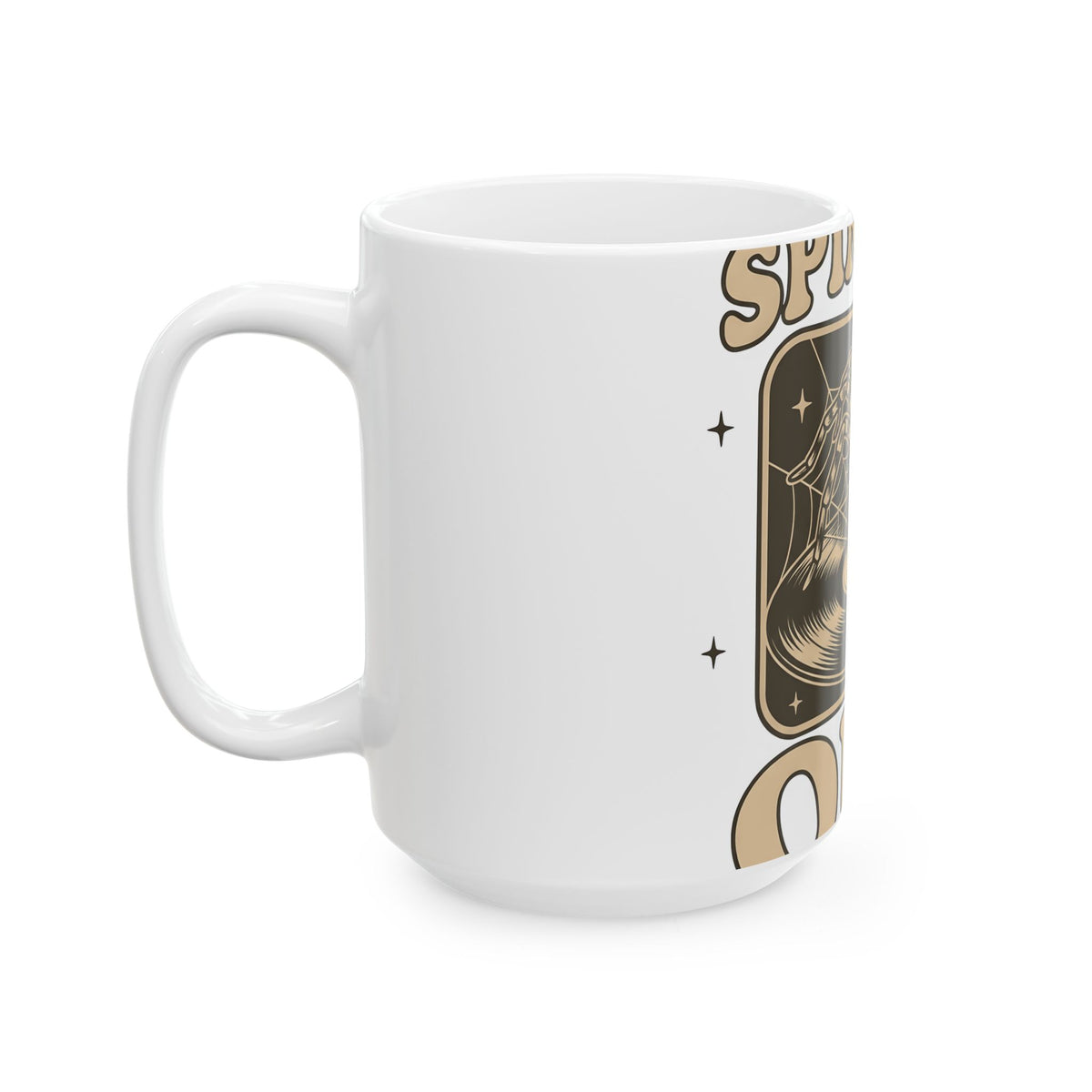 Arachnid Record Player Mug Halloween Gear Gift Women Throwback Mug Vinyl Player Mug Horror Fan Retro Mug Equipment Graphic Classic