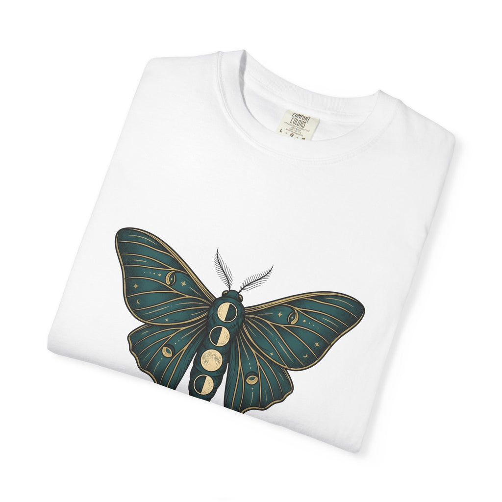 Luna Butterfly T-Shirt Boho Chic Astrology Gift Women Mystical T-Shirt Butterfly T-Shirt Bohemian Enthusiast Magical T-Shirt Zodiac Graphic Retro