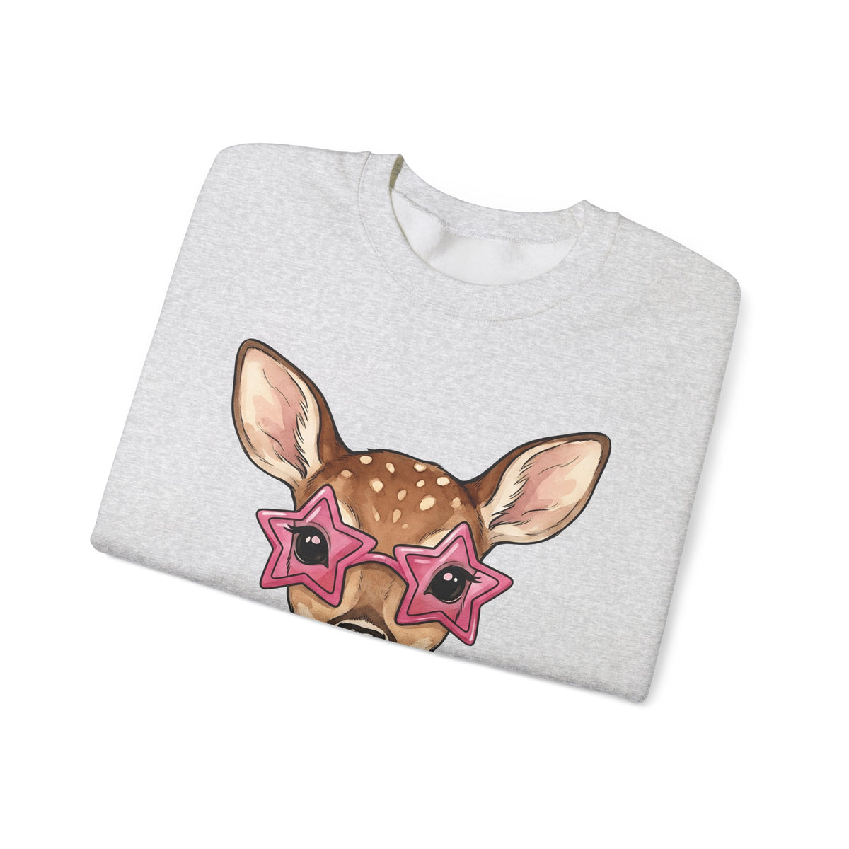 Buck Sweatshirt Moms Creature Gift Women Ink Sweatshirt Deer Sweatshirt Mother Fan Tattoo Sweatshirt Beast Graphic Fantasy Petals Sweatshirt
