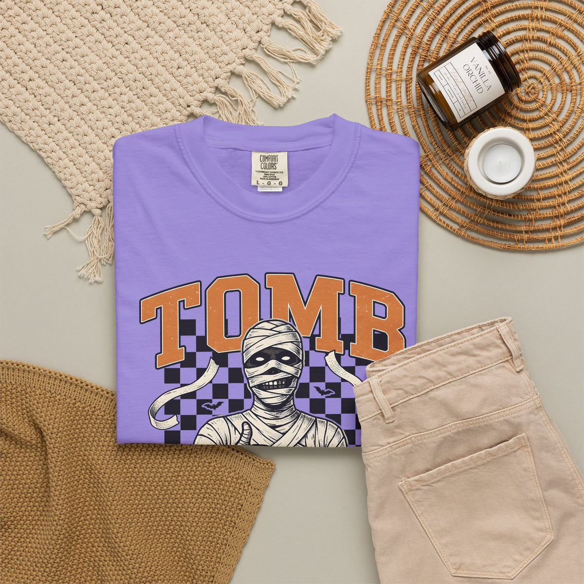 Wrapped Mummy T-Shirt Halloween Fright Gift Women Old School T-Shirt Mummy T-Shirt Horror Fan Scary T-Shirt Scare Graphic