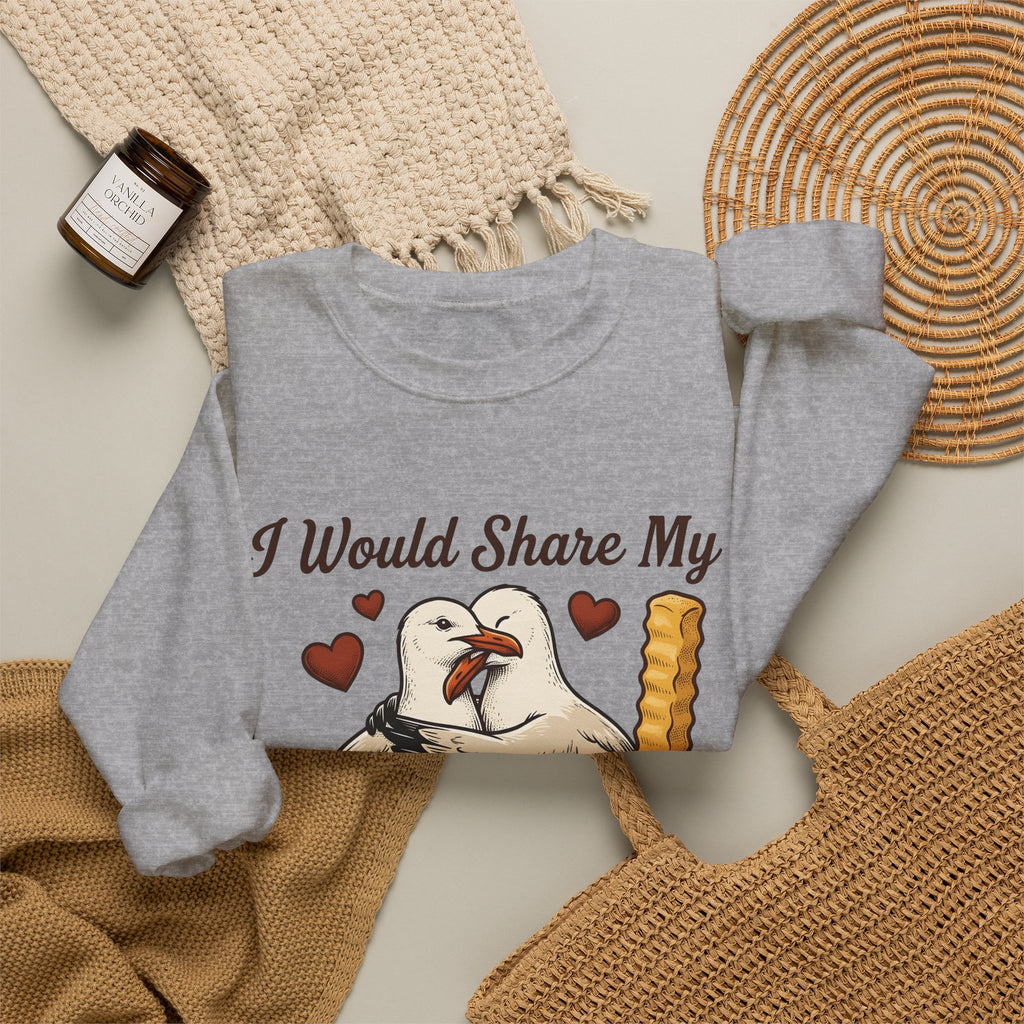 Seagull Couple Sweatshirt St. Valentine's Day Humor Gift Women Vintage Sweatshirt Gull Sweatshirt Valentine Fan Retro Sweatshirt Funny Graphic Hand Drawn