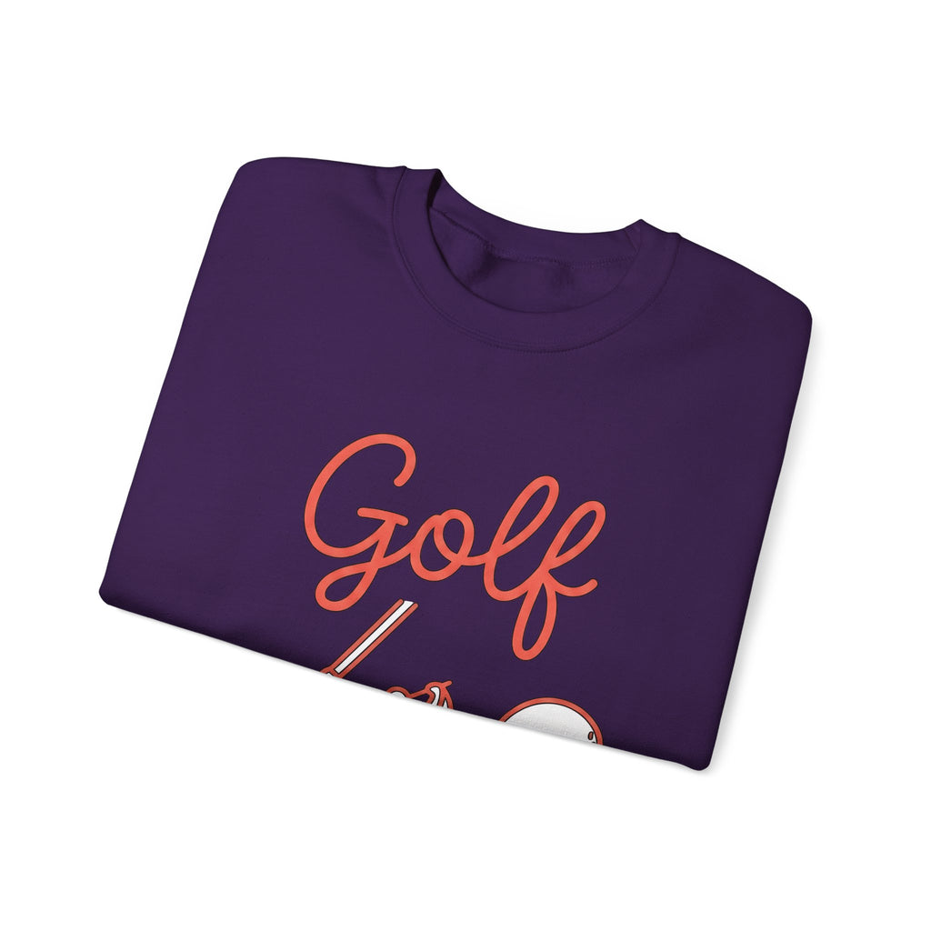 Golf Athlete Sweatshirt Golf Pastime Gift Women Simple Design Sweatshirt Golfer Sweatshirt Golfing Enthusiast Minimalist Sweatshirt Leisure Graphic Outline