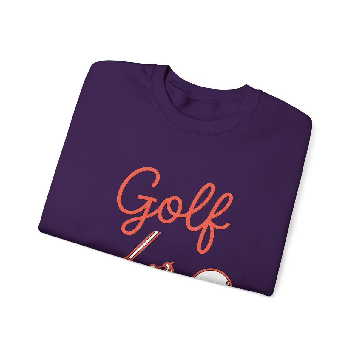 Golf Athlete Sweatshirt Golf Pastime Gift Women Simple Design Sweatshirt Golfer Sweatshirt Golfing Enthusiast Minimalist Sweatshirt Leisure Graphic Outline