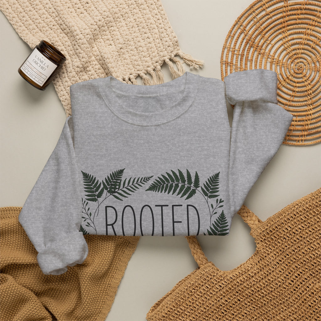Fern Fronds Sweatshirt Mom Outdoors Gift Women Floral Sweatshirt Fiddlehead Sweatshirt Mother Enthusiast Botanical Sweatshirt Adventure Graphic Simple Leaves