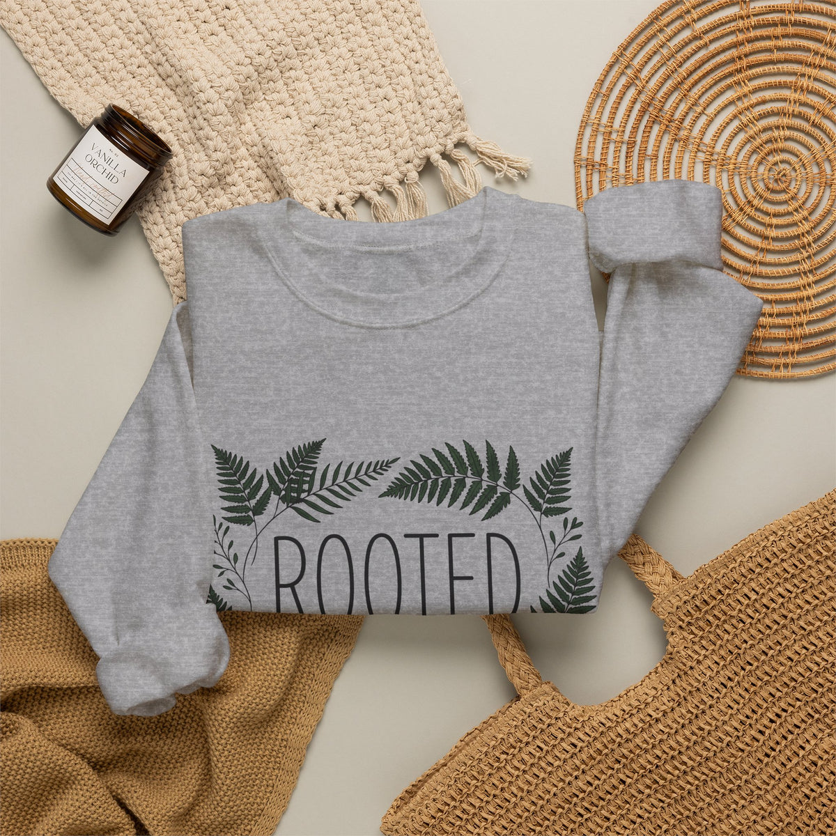 Fern Fronds Sweatshirt Mom Outdoors Gift Women Floral Sweatshirt Fiddlehead Sweatshirt Mother Enthusiast Botanical Sweatshirt Adventure Graphic Simple Leaves