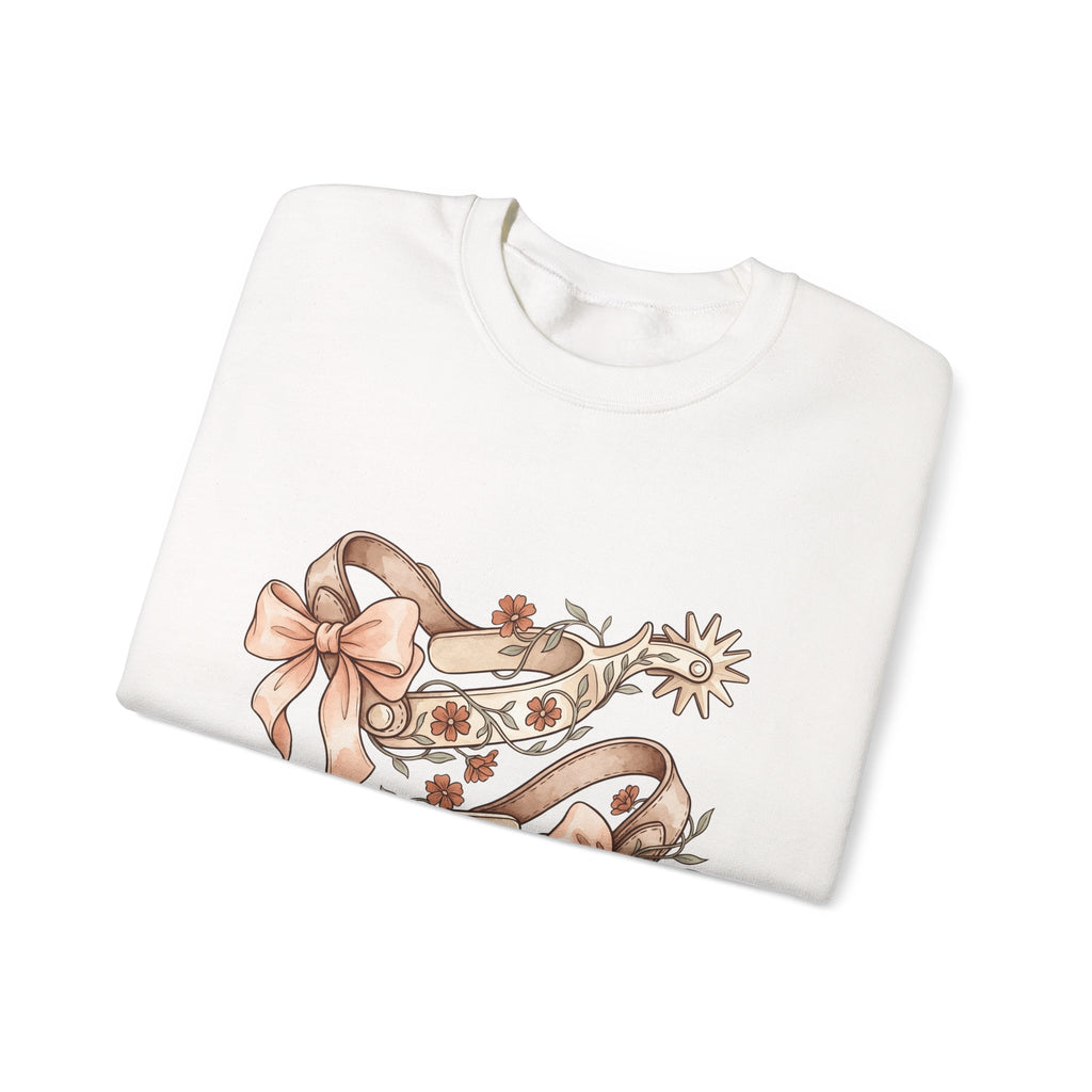 Rodeo Spurs Sweatshirt Cowgirl Cowboy Gift Women Tribal Sweatshirt Spur Sweatshirt Cowgirl Fan Rodeo Graphic Cowhand Graphic Farmhouse Blossom Sweatshirt