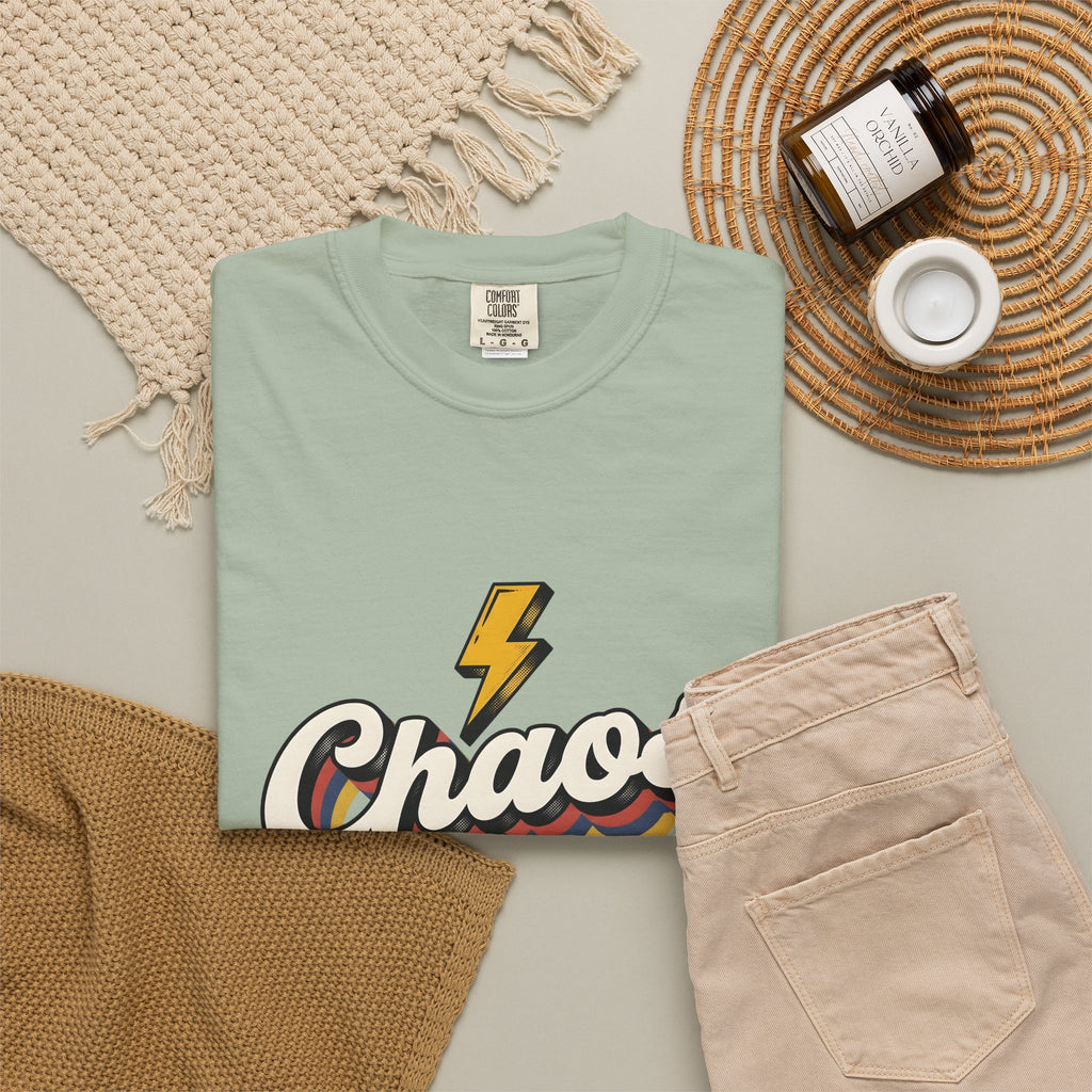 Lightning Flash T-Shirt Moms Jokes Gift Women Retro T-Shirt Thunderbolt T-Shirt Motherhood Fan Vintage T-Shirt Humor Graphic T-Shirt Vintage