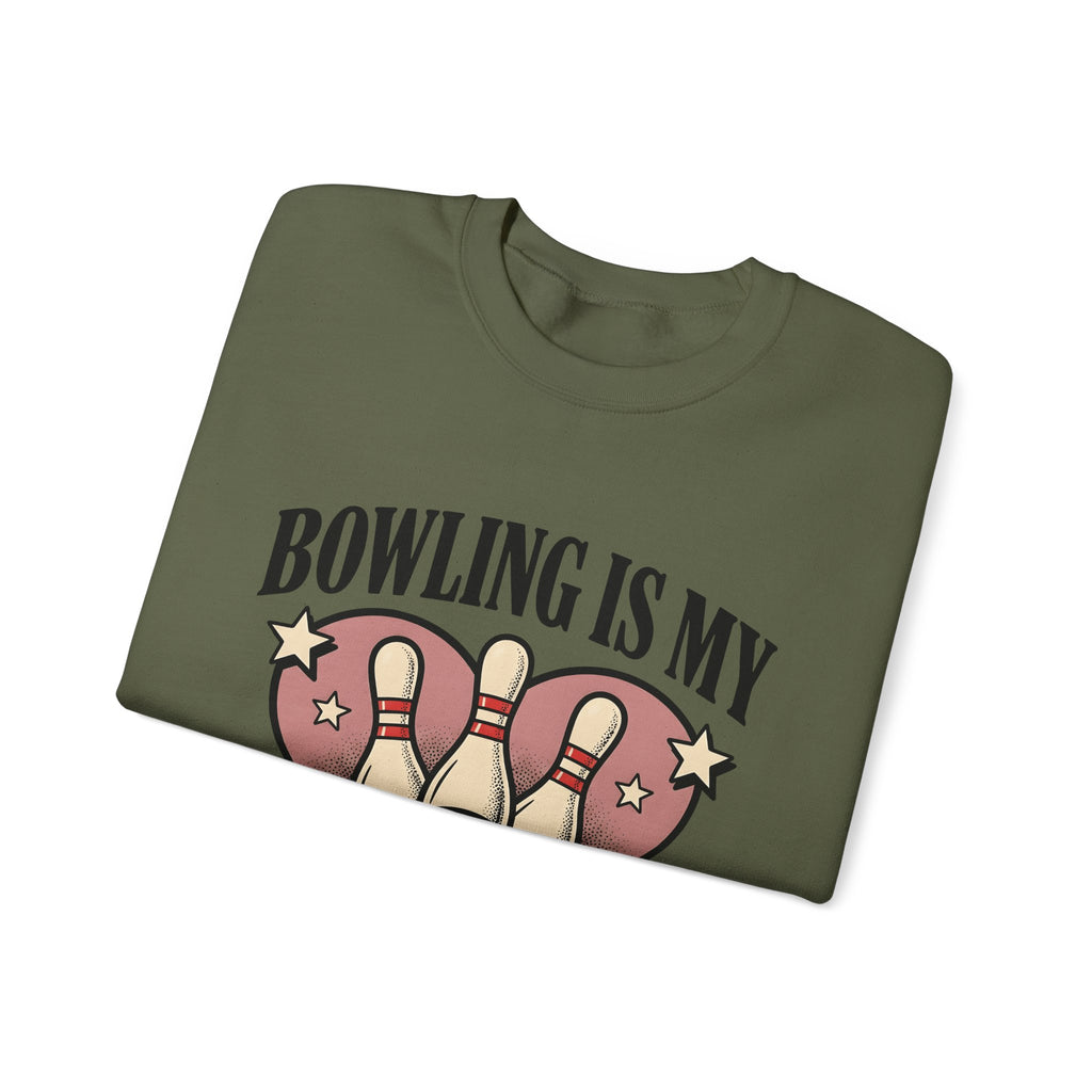 Bowling Pins Ball Sweatshirt Bowling Humor Gift Women Vintage Sweatshirt Bowling Ball Sweatshirt Bowler Fan Distressed Sweatshirt Funny Graphic Retro Heart