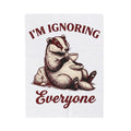 Badger Tea Funny Creatures Gift Sketch Tea Humor Fan Drawing Cartoon Tea Cup Blanket
