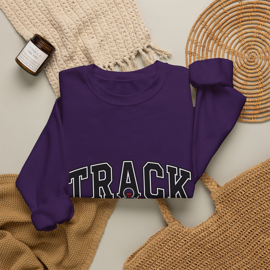 Stopwatch Graphic Sweatshirt Track And Field Mom Gift Women Varsity Sweatshirt Timer Sweatshirt Athlete Enthusiast Letterman Sweatshirt Mother Graphic Design