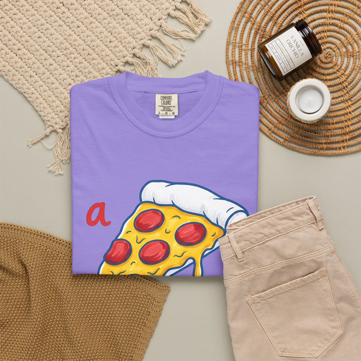 Pizza Piece T-Shirt Funny Cuisine Gift Women Comic T-Shirt Pizza Slice T-Shirt Humor Fan Cartoon T-Shirt Food Graphic Sketch Salami T-Shirt