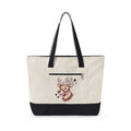 Reindeer Head Tote Bag Christmas Wildlife Gift Women Antique Tote Bag Caribou Tote Bag Xmas Fan Reindeer Graphic Tote Bag Classic Jingles Tote Bag