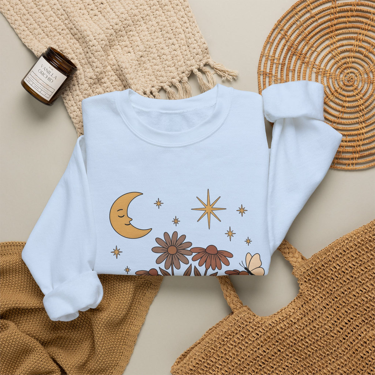 Sleeping Cow Sweatshirt Cowgirl Western Gift Women Boho Sweatshirt Cow Sweatshirt Rancher Fan Hippie Sweatshirt Rodeo Graphic Vintage Wildflowers Sweatshirt
