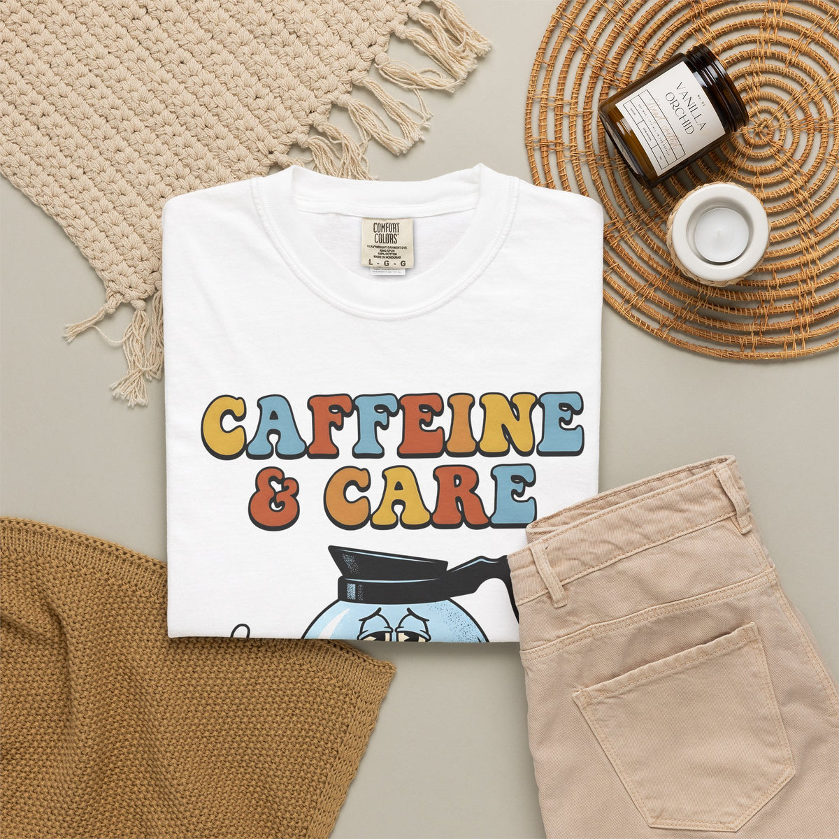 Coffee Pot Character T-Shirt Nurses Coffee Gift Women Cartoon T-Shirt Coffee Maker T-Shirt Nurse Fan Cartoony T-Shirt Caffeine Graphic Retro