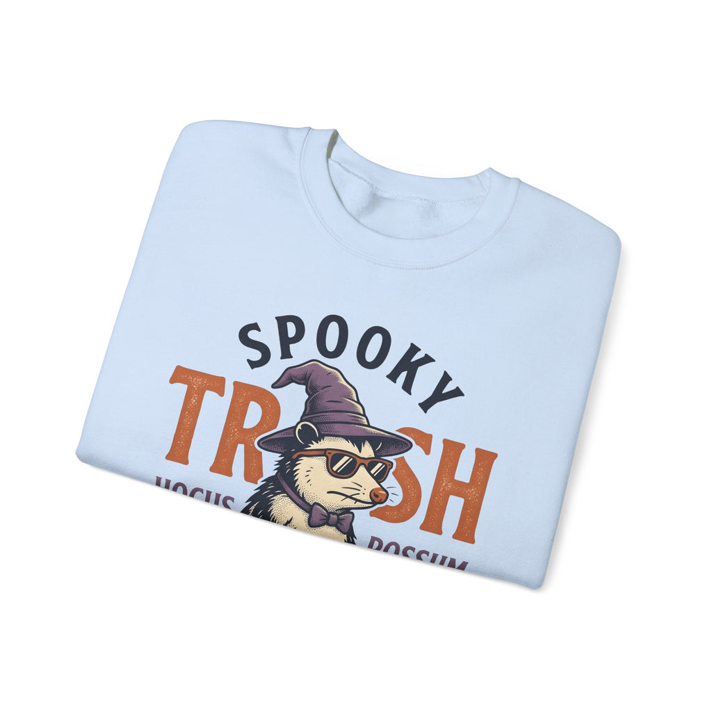 Possum Wizard Halloween Animal Gift Vintage Opossum Spooky Fan Retro Creature Hand Drawn Sweatshirt