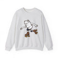 Skating Frog Sweatshirt Sports Wildlife Gift Women Comic Sweatshirt Toad Sweatshirt Athlete Fan Cartoon Sweatshirt Animal Graphic Vintage Pads Sweatshirt