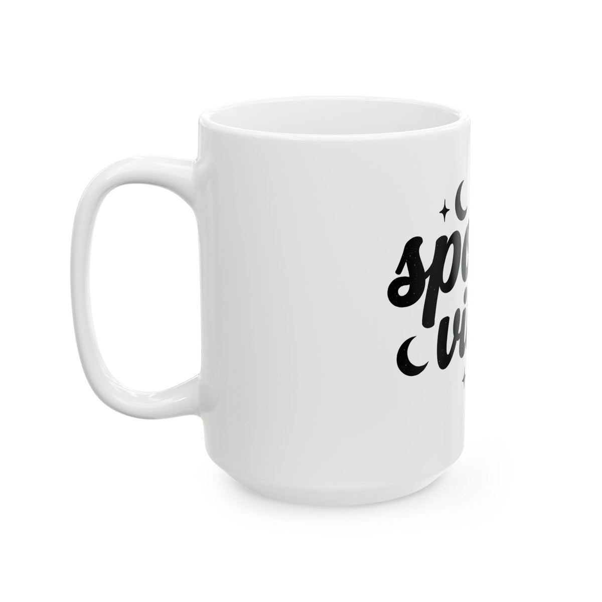 Moon Stars Image Mug Halloween Underground Gift Women Ghostly Mug Celestial Body Mug Horror Fan Spooky Mug Alternative Graphic Old