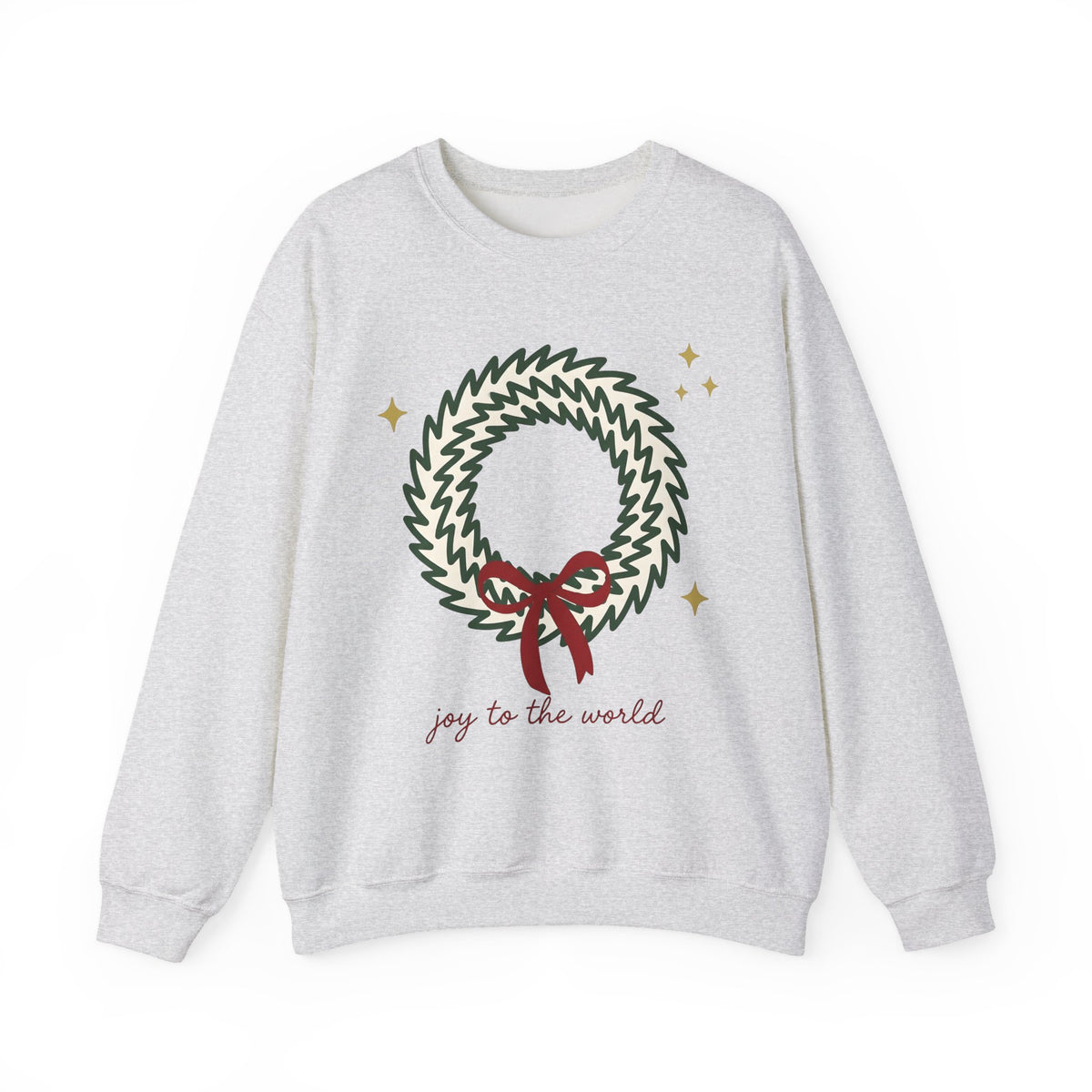 Holiday Wreath Sweatshirt Christmas Seasonal Gift Women Simple Sweatshirt Wreath Sweatshirt Xmas Fan Minimalist Sweatshirt Seasonal Graphic Sketch Red Ribbon