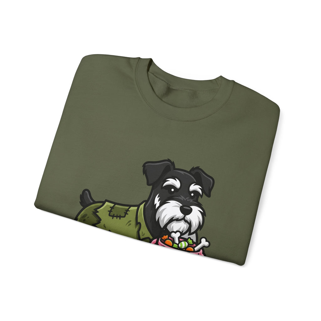 Schnauzer Pet Sweatshirt Halloween Animal Gift Women Animated Sweatshirt Dog Sweatshirt Horror Fan Cartoon Sweatshirt Creature Graphic Classic Candy Container