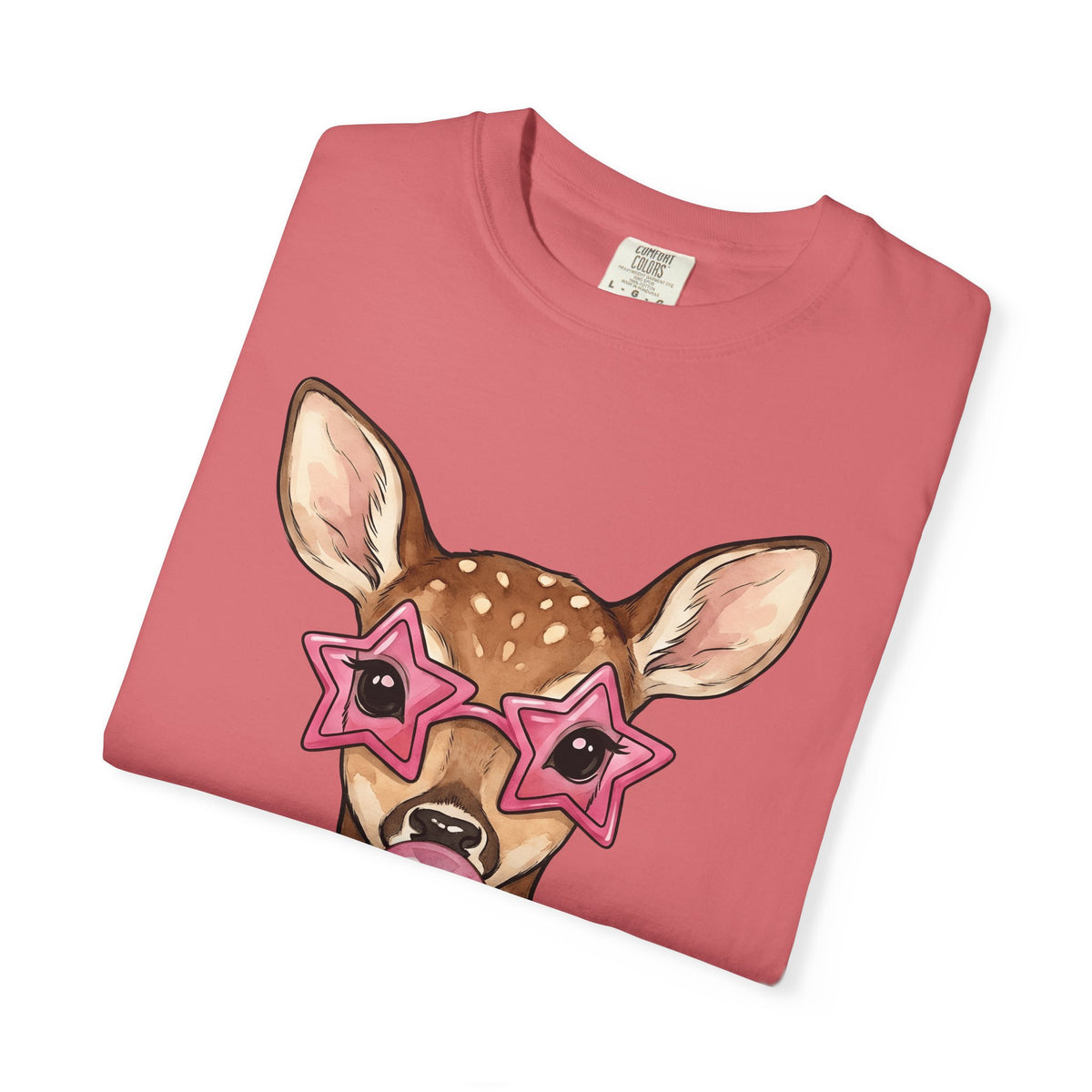 Buck T-Shirt Moms Creature Gift Women Ink T-Shirt Deer T-Shirt Mother Fan Tattoo T-Shirt Beast Graphic Fantasy Petals T-Shirt