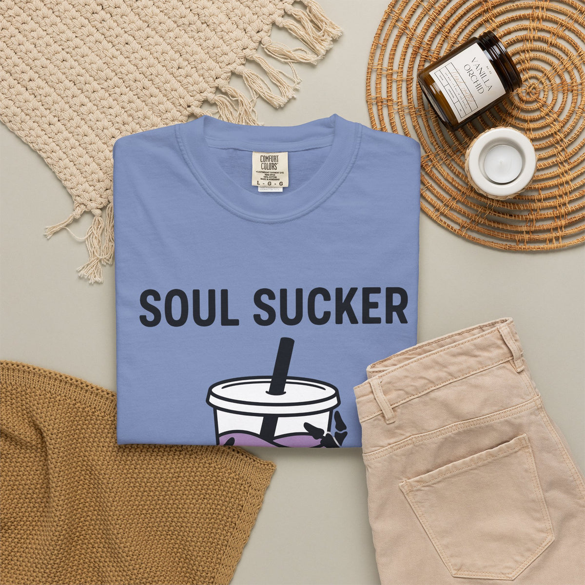 Skeleton Claw Tea T-Shirt Drinks Dark Gift Women Modern Print T-Shirt Bone Tea T-Shirt Beverage Fan Graphic Design Illustration Comic Skull T-Shirt