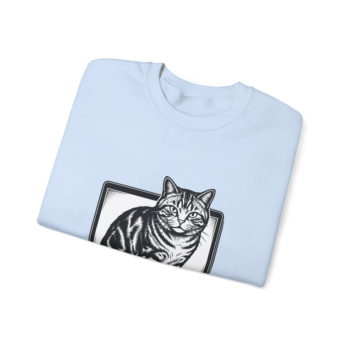 Orange Cat Sweatshirt Cat Gadgets Gift Women Classic Sweatshirt Kitty Sweatshirt Cat Fan Retro Sweatshirt Tech Graphic Doodle Notebook Sweatshirt