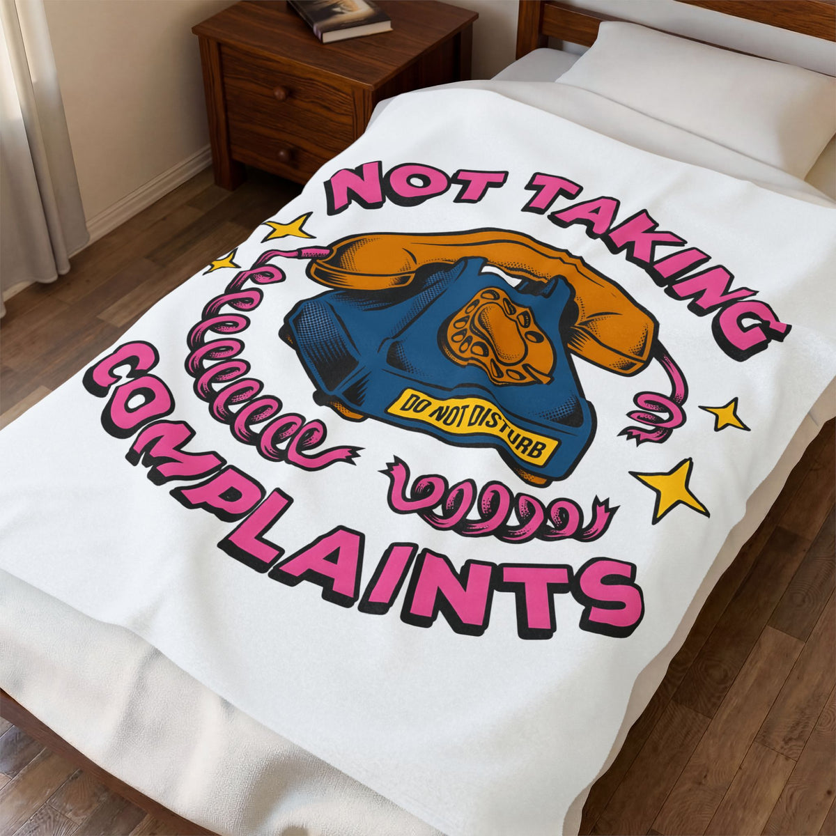 Vintage Rotary Phone Funny Jokes Gift Cartoon Old Phone Comedy Fan Humor Joke Classic Blanket
