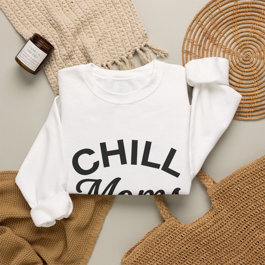 Mama Text Print Sweatshirt Moms Relatives Gift Women Heavy Sweatshirt Mom Text Sweatshirt Motherhood Fan Bold Sweatshirt Family Graphic Basic Handwritten Font