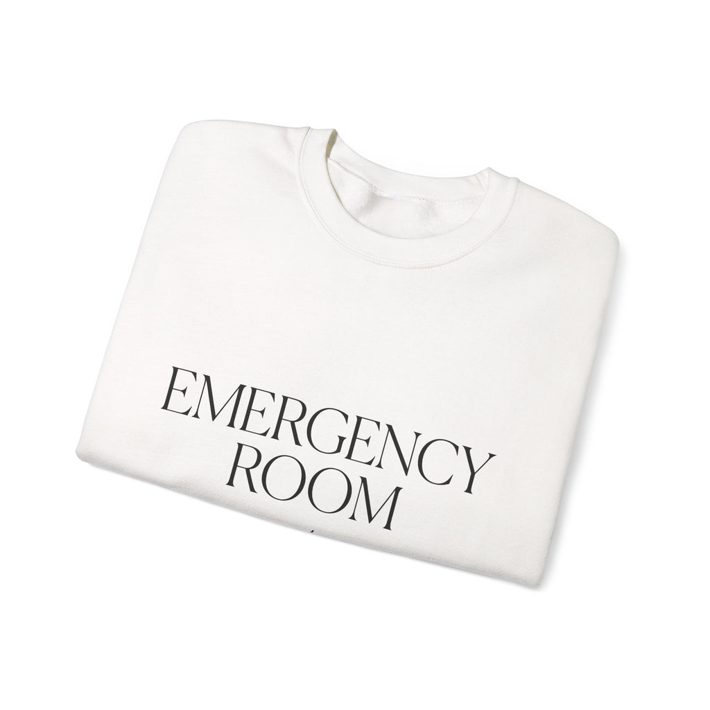 Emergency Text Sweatshirt Nurses Clinic Gift Women Basic Sweatshirt Alert Sweatshirt Nurse Enthusiast Simple Sweatshirt Medical Graphic Contemporary Flash