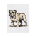 Bulldog Dog Blanket Dog Pets Gift Women Vintage Blanket Bulldog Blanket Dog Fan Bulldog Blanket Animal Graphic Hand Drawn Grass Blanket